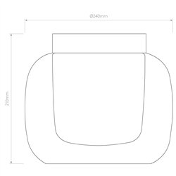 Astro Aquina Ceiling 240 | Ceiling lamp