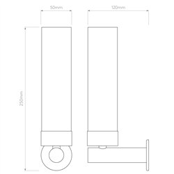 Astro Tube 120 | Wall lamp