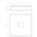 Astro Mashiko 400 Square | Plafondlamp