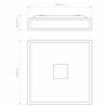 Astro Mashiko 400 Square | Ceiling lamp