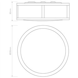 Astro Mashiko Round 300 | Ceiling lamp