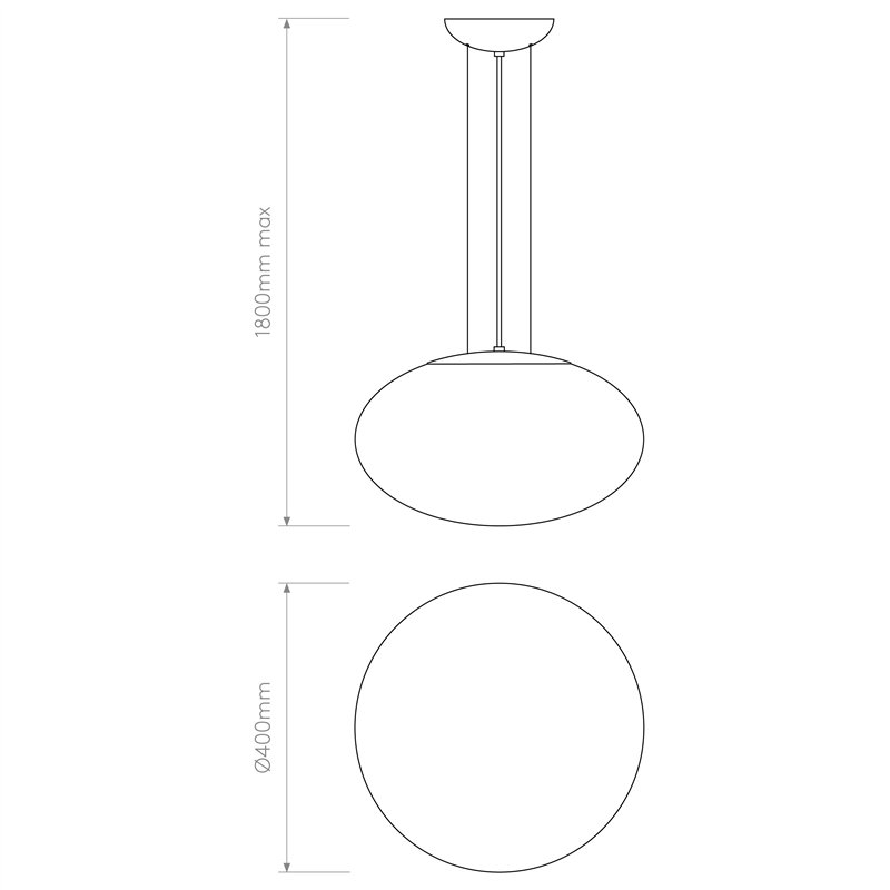 Astro Zeppo Pendant 400 | Hanglamp