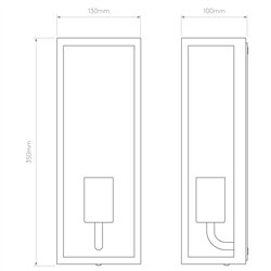 Astro Messina 130 | Wall lamp