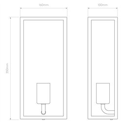 Astro Messina 160 Frosted II | Wall lamp