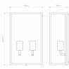 Astro Messina Twin | Wall lamp