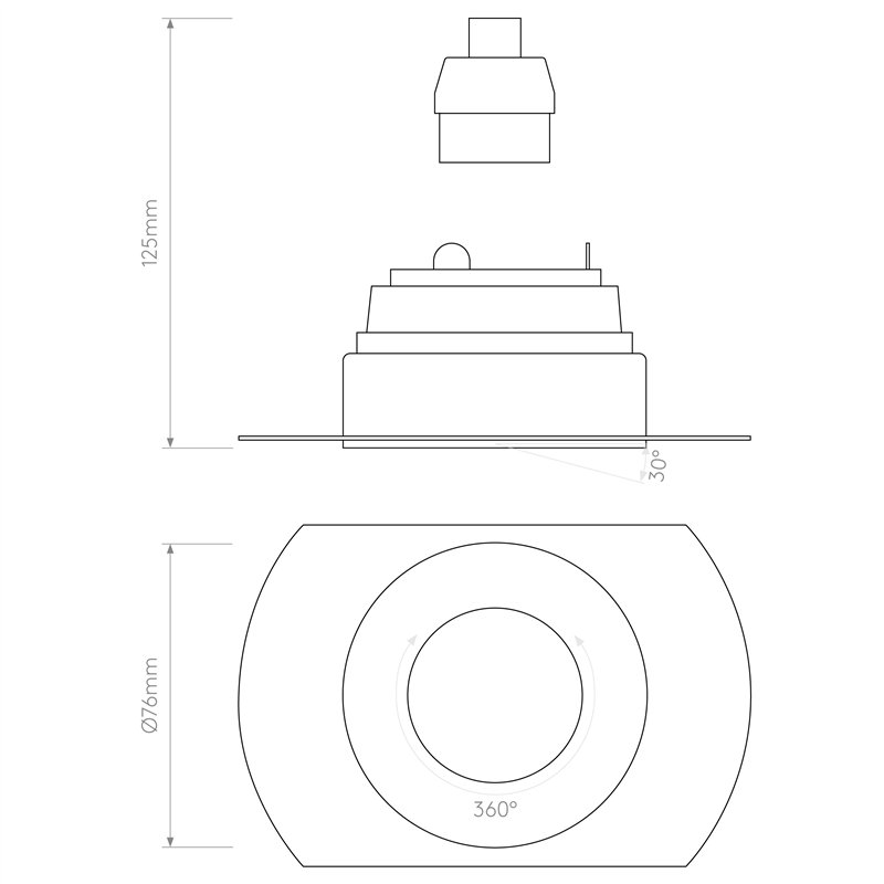 Astro Trimless Round Adjustable | Inbouwspot