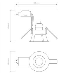 Astro Minima Round Fixed | Recessed spot