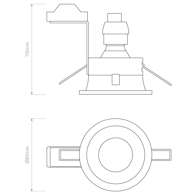 Astro Minima Round Fixed IP65 | Inbouwspot