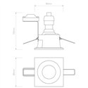 Astro Minima Square Fixed IP65 | Inbouwspot
