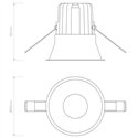 Astro Minima Round IP65 Fire-Rated LED | Inbouwspot