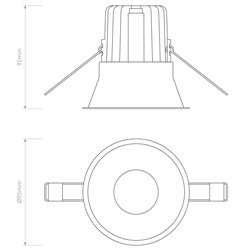 Astro Minima Round IP65 Fire-Rated LED | Recessed spot
