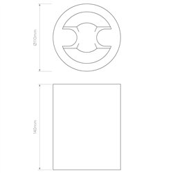 Astro Osca Round 140 | Ceiling lamp