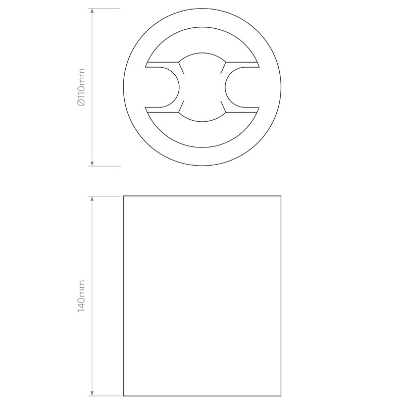 Astro Osca Round 140 | Plafondlamp