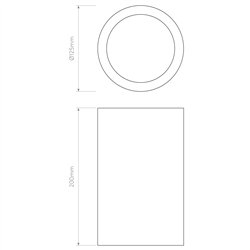 Astro Osca Round 200 | Ceiling lamp