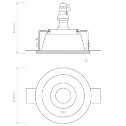 Astro Blanco Round Adjustable | Recessed spot