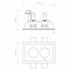 Astro Blanco Twin Adjustable | Recessed spot