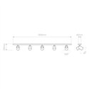 Astro Ascoli Five Bar | Plafondlamp