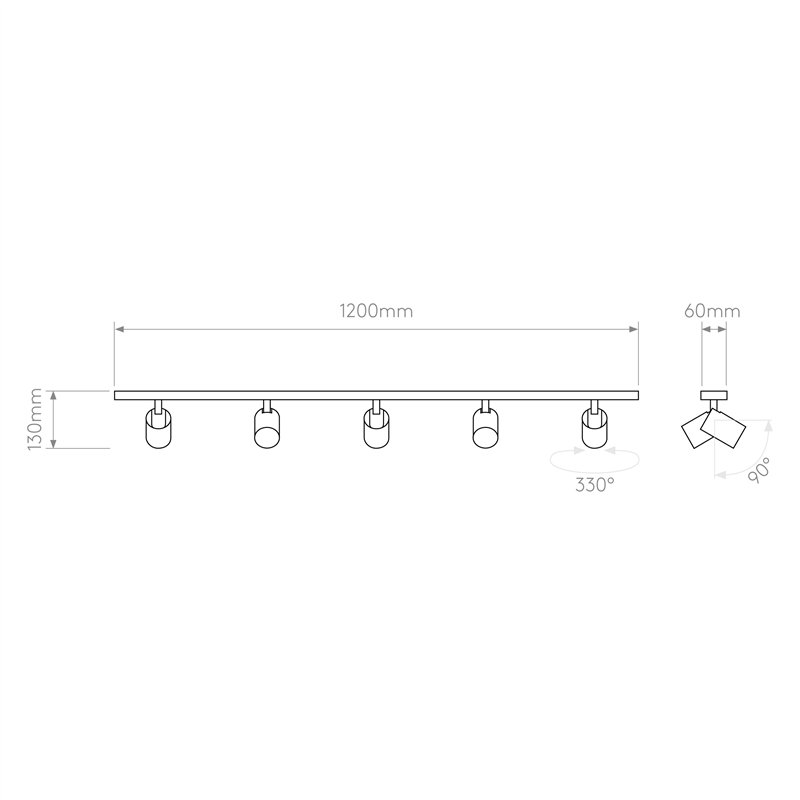 Astro Ascoli Five Bar | Plafondlamp