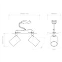 Astro Ascoli Twin Recessed | Plafondlamp