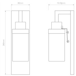 Astro Lago 280 | Wall lamp