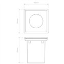 Astro Gramos Square | Grondlamp