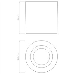 Astro Kos Round | Ceiling lamp