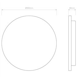 Astro Eclipse Round 300 LED | Wall lamp