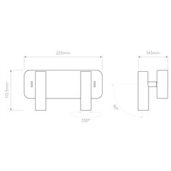 Astro Enna Twin | Wall lamp