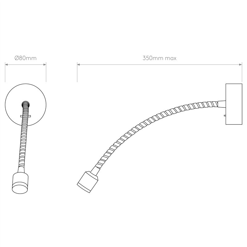 Astro Fosso Switched LED | Wandlamp