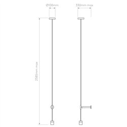 Astro Pendant Suspension Kit 3 | Suspension lamp