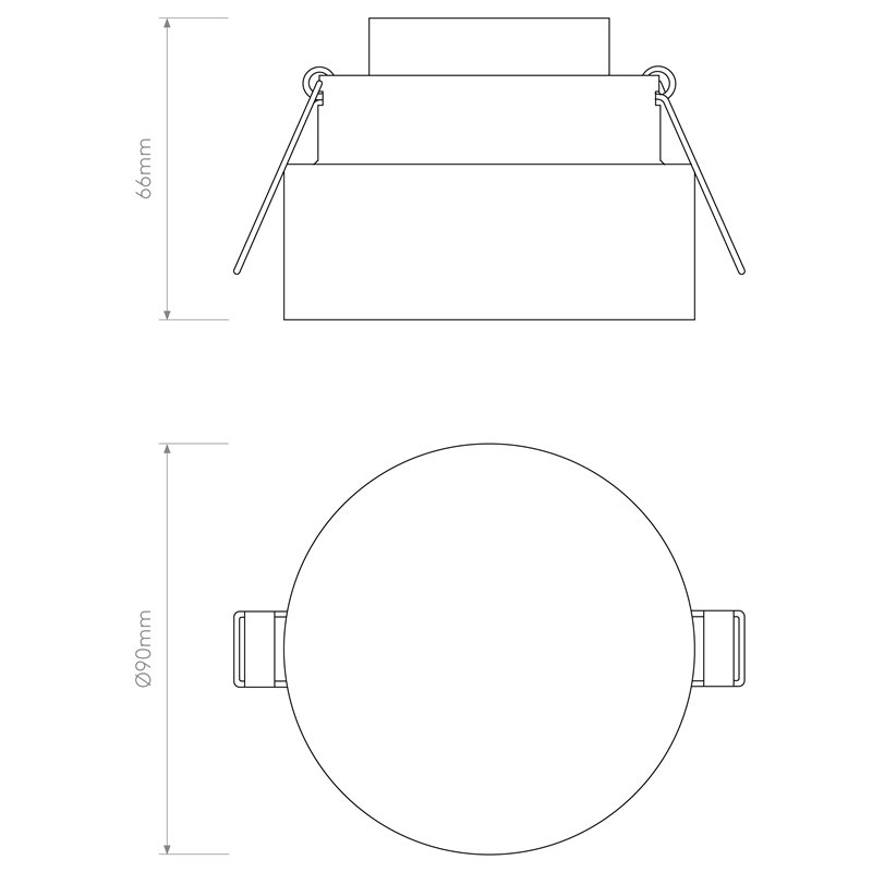 Astro Vancouver Round 90 LED | Inbouwspot