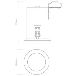 Astro Taro Round Fire-Rated | Recessed spot