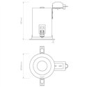 Astro Taro Round Adjustable Fire-Rated | Inbouwspot