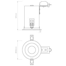 Astro Taro Round Adjustable Fire-Rated | Recessed spot