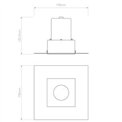 Astro Trimless Square | Recessed spot