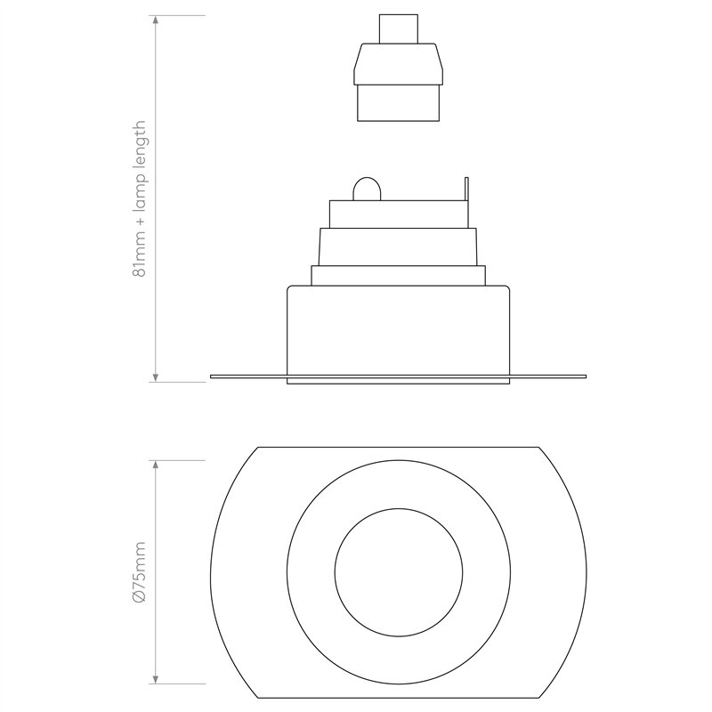 Astro Trimless Slimline Round Fixed Fire-Rated IP65 | Inbouwspot