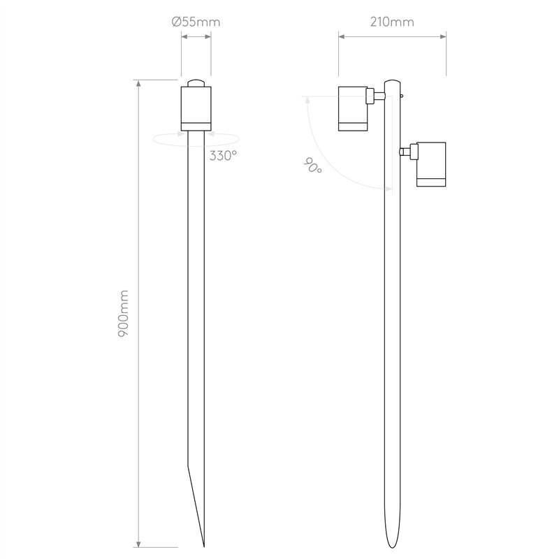 Astro Bayville Spike Spot 900 Twin | Grondlamp