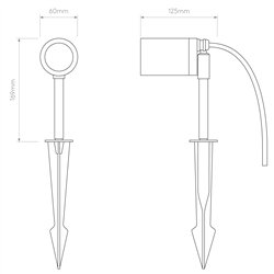 Astro Dartmouth Spike Spot | Floor lamp