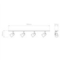 Astro Juno Four Bar | Plafondlamp