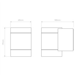 Astro Dartmouth Single LED | Wall lamp