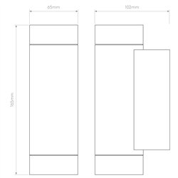 Astro Dartmouth Twin GU10 | Wall lamp