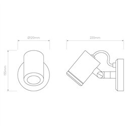Astro Jura Single Spot | Wall lamp