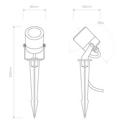 Astro Skye Spike Spot | Floor lamp