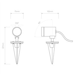 Astro Bayville Spike Spot | Floor lamp
