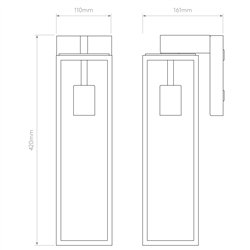 Astro Harvard Lantern | Wall lamp