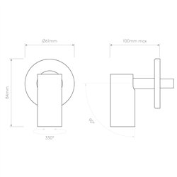 Astro Micro Recess Unswitched | Wall lamp
