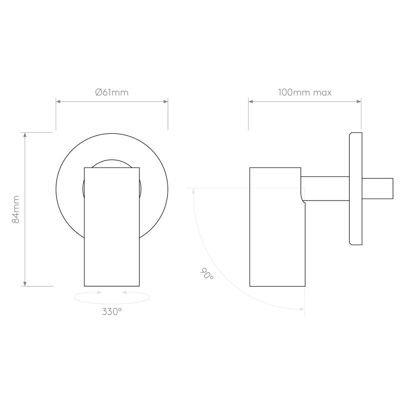 Astro Micro Recess Unswitched | Wandlamp