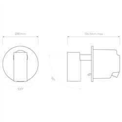 Astro Micro Recess Switched | Wall lamp