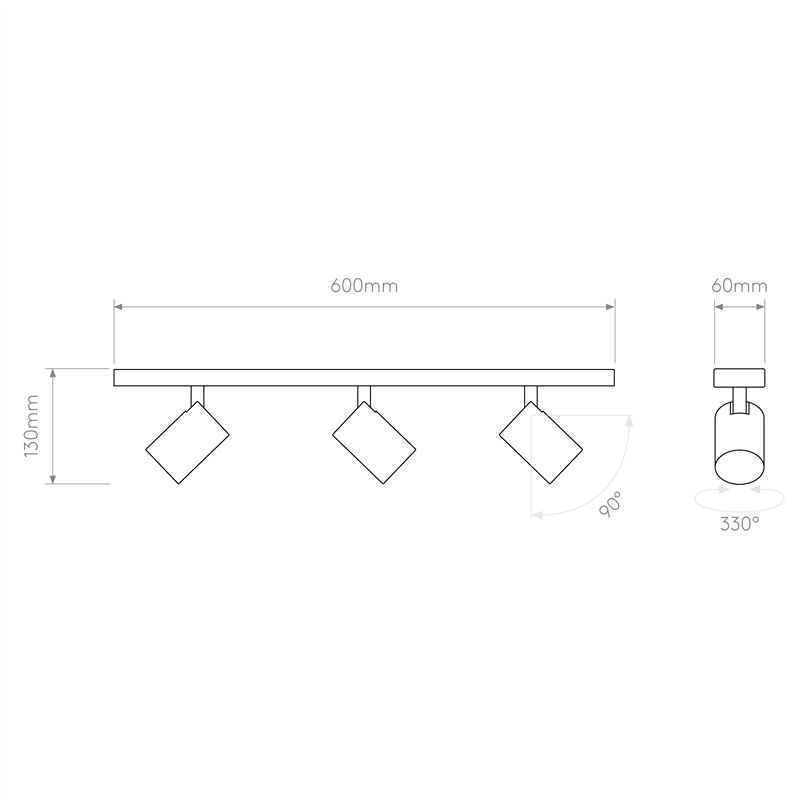 Astro Ascoli Triple Bar | Plafondlamp