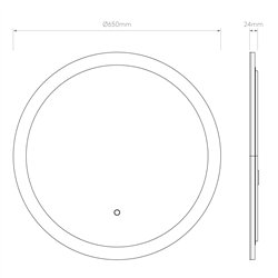 Astro Ascot 650 Round | Wall lamp